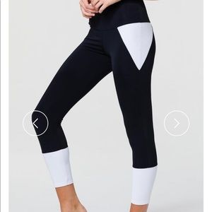 Onzie leggings - Black and white high rise - s/m